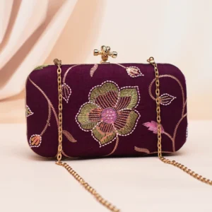 Artklim Royal Purple Blossom Clutch