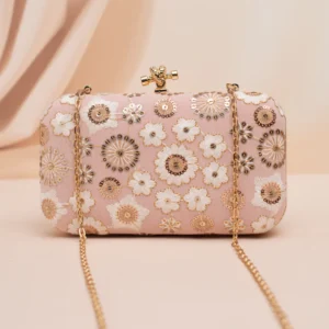 Artklim Blush Petal Clutch – Soft pink