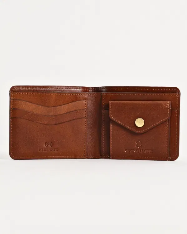 Broadway – Men’s Original Leather Minimalist Wallet (Lux Brown) - Image 3