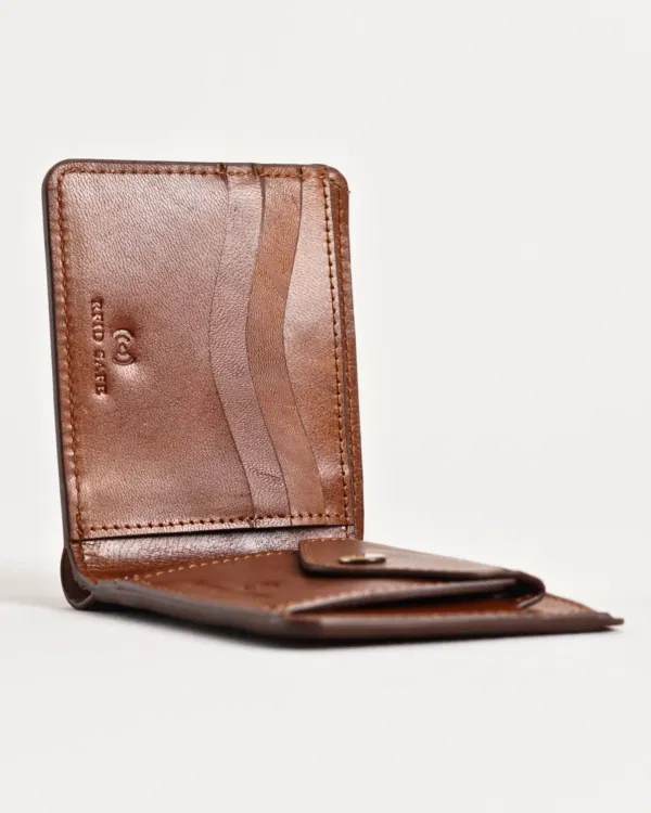 Broadway – Men’s Original Leather Minimalist Wallet (Lux Brown) - Image 4
