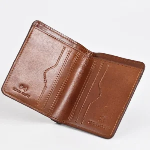 Boston – Men’s Original Leather Minimalist Wallet (Rich Brown)