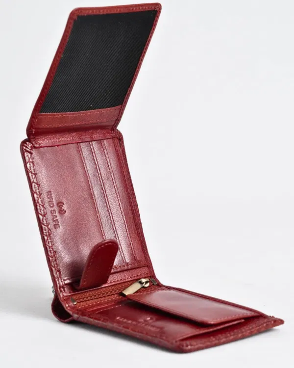 Cambridge Men’s Original Leather Wallet (Elite Criss-Cross) - Image 3