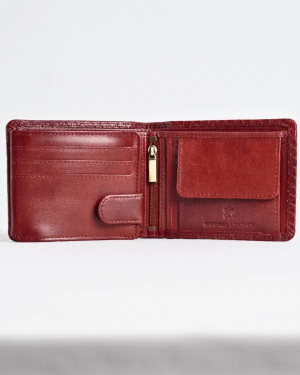 Cambridge Men’s Original Leather Wallet (Elite Criss-Cross) - Image 4