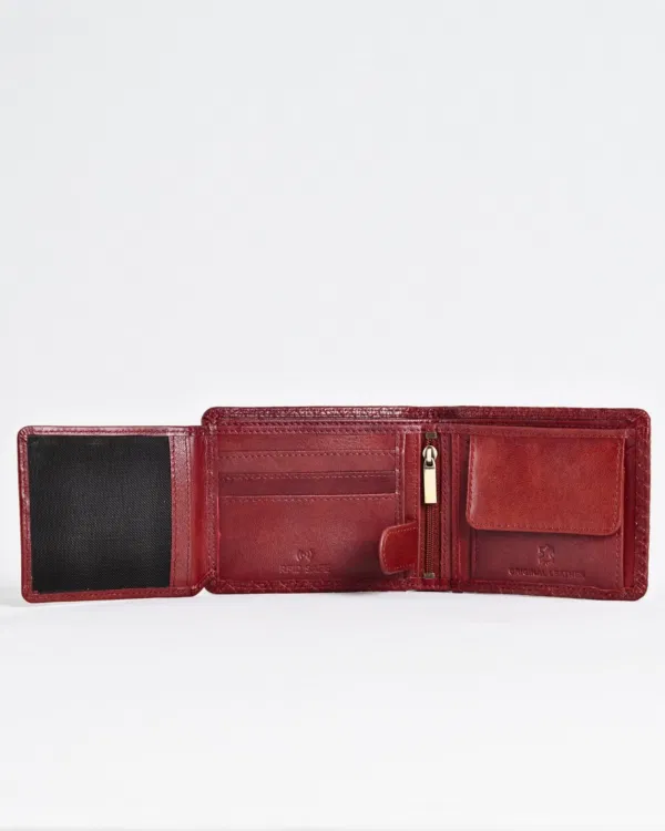 Cambridge Men’s Original Leather Wallet (Elite Criss-Cross) - Image 5
